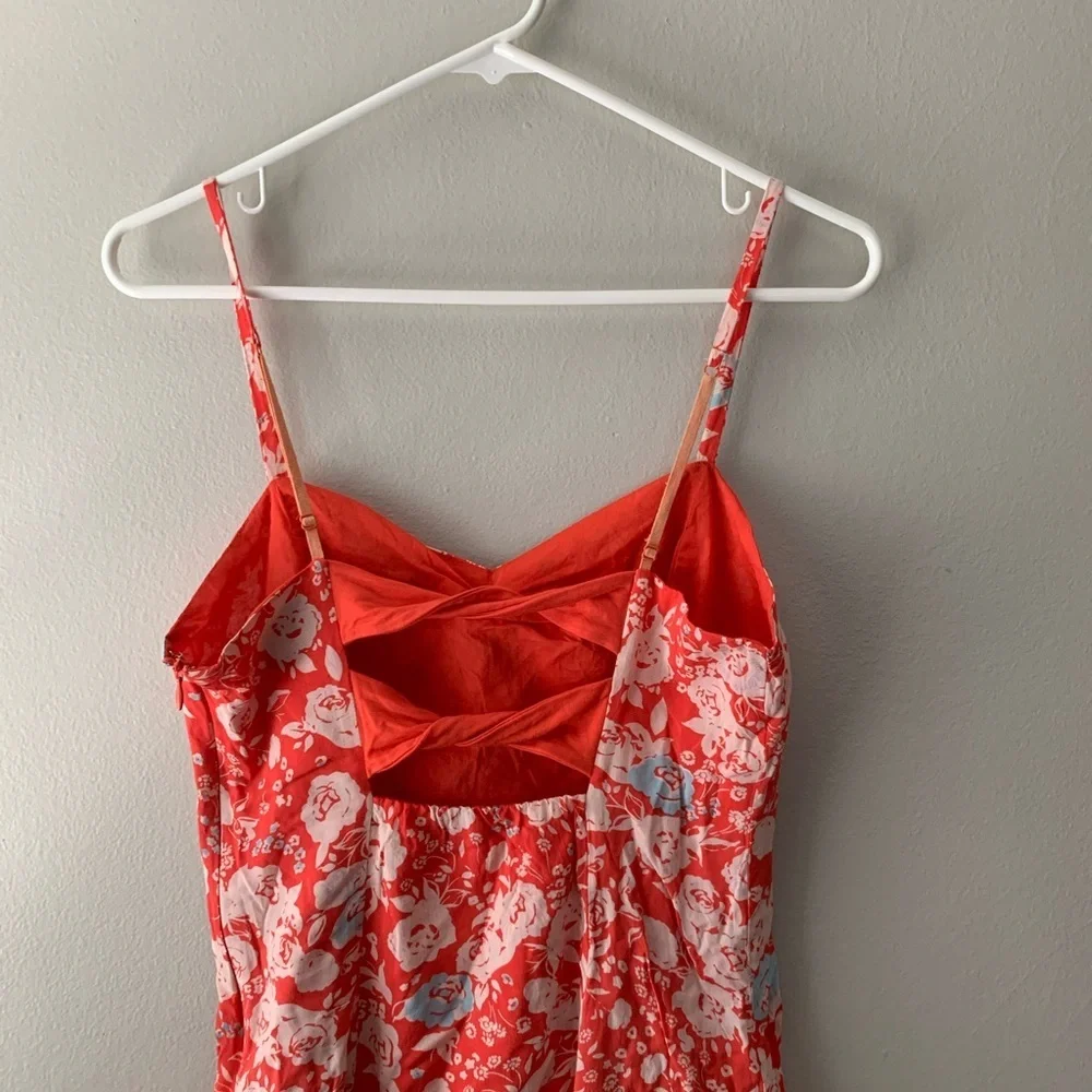 Free People Rose Print Mini Dress